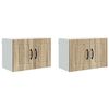 vidaXL Armario de Pared PORTO 2 pcs Roble Sonoma 60 x 31 x 40 cm