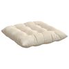 vidaXL Cojines para asiento 4 pcs Beige 40 x 40 x 6 cm Microfibra