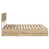 vidaXL Estructura de cama Roble Sonoma 180 x 200 cm Madera Ingenieril