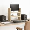 vidaXL Organizador de escritorio ajustable roble Sonoma 40x17x41 cm