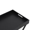 vidaXL Mesa plegable MDF negra 48x34x61 cm