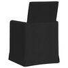 vidaXL Sillas de comedor 2 pcs Negro 57 x 67 x 95 cm tela