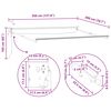 vidaXL Estructura de toldo retr&aacute;ctil el&eacute;ctrico Antracita 3,5 x 2 m