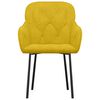 vidaXL Sillas de comedor 2 unidades terciopelo amarillo