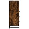 vidaXL Armario ba&ntilde;o madera contrachapada roble ahumado 35x37,5x100 cm