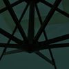 vidaXL Parasol verde voladizo de aluminio 3x4 m