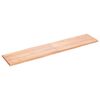 vidaXL Tablero mesa madera tratada borde natural marr&oacute;n 180x40x(2-4)cm