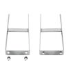 vidaXL Clavijas de tierras para valla de WPC 2 unidades acero 40 cm