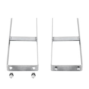 vidaXL Clavijas de tierras para valla de WPC 2 unidades acero 40 cm