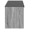 vidaXL Banco de entrada con coj&iacute;n Gris Sonoma 103 x 38 x 45 cm