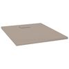vidaXL Plato de ducha SMC marr&oacute;n 100x80 cm