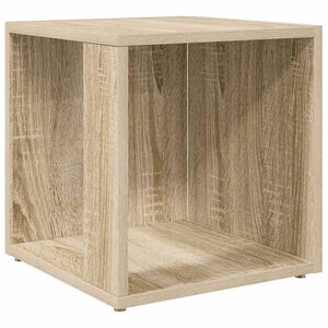 vidaXL Mesa auxiliar madera contrachapada roble Sonoma 33x33x34,5 cm