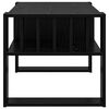 vidaXL Mesa de Caf&eacute; Roble Negro 92 x 49,5 x 45 cm Madera de ingenier&iacute;a