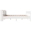 vidaXL Cama sin colchón madera maciza de pino blanca 180x200 cm