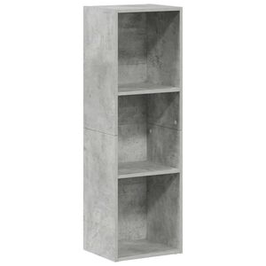 vidaXL Estanter&iacute;a libros/mueble TV contrachapada hormig&oacute;n 36x30x114cm