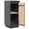 vidaXL Aparador 2 uds madera maciza de pino gris 31,5x34x75 cm