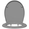 vidaXL Asiento de WC Gris 44,8 x 37,3 x 4,2 cm Duroplast