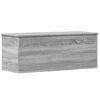 vidaXL Caja de almacenaje madera de ingenier&iacute;a gris Sonoma 90x35x35 cm