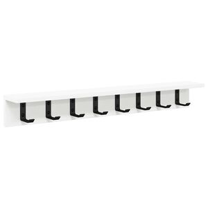 vidaXL Perchero de pared 80 x 10,5 x 10,5 cm Madera de ingenier&iacute;a