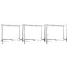 vidaXL Estanter&iacute;as de neum&aacute;ticos 2 niveles 3 uds acero 110x40x110 cm
