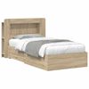 vidaXL Estructura de cama con almacenamiento Roble Sonoma 100 x 200 cm