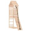 vidaXL Casa de juegos con pared de escalada madera maciza pino