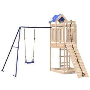 vidaXL Parque infantil de exterior de madera maciza de pino