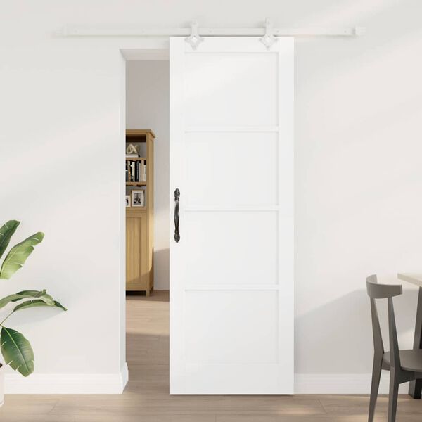vidaXL Puerta Corredera 73,5 x 211 cm Madera de pino macizo