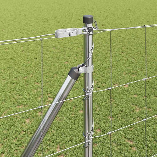 vidaXL Poste de Valla Galvanizado 25 x 1,6 m Acero