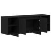 vidaXL Gabinete de TV Roble Negro 120 x 30 x 40,5 cm