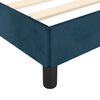 vidaXL Estructura de cama sin colch&oacute;n terciopelo azul oscuro 120x190cm
