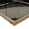 vidaXL Set comedor de jard&iacute;n con cojines 13 pzas rat&aacute;n sint&eacute;tico beige