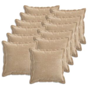 vidaXL Funda de almohada 12 uds. HOUTEN Gris topo 40 x 40 cm