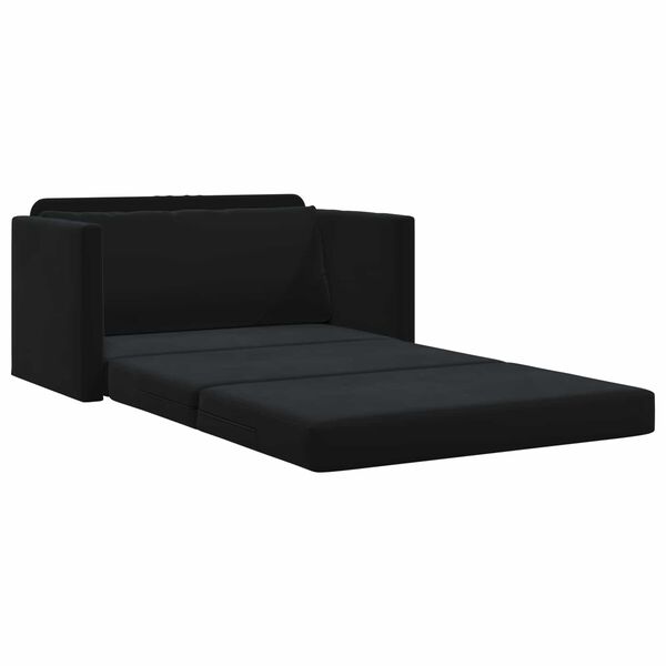 vidaXL Sof&aacute; cama 110cm Negro Terciopelo
