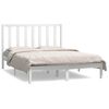 vidaXL Estructura de cama sin colch&oacute;n madera de pino blanca 140x190 cm