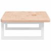 vidaXL Estante de lavabo de pared de acero y madera maciza de roble