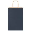 vidaXL Bolsas de papel con asas 50 uds azul 21x11x31 cm