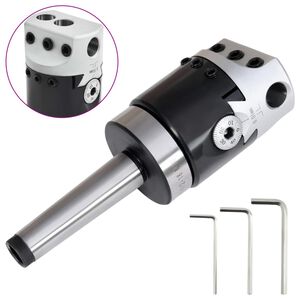 vidaXL Cabeza perforadora 50 mm vástago perforador MT2 torno fresado
