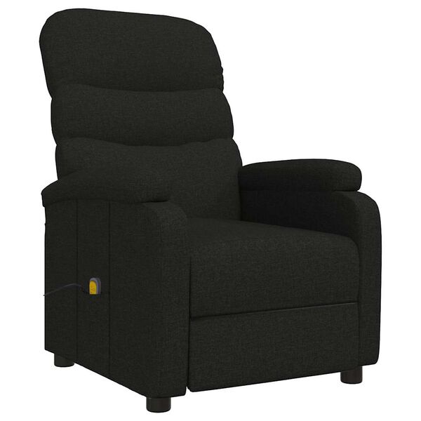 vidaXL Sillón de masaje de tela negro
