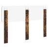vidaXL Cabecero Roble ahumado 140 cm Madera contrachapada