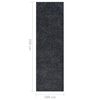 vidaXL Alfombra de pasillo BCF gris antracita 100x350 cm
