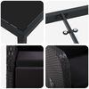 vidaXL Conjunto de Comedor de Jardín 5 pcs Negro ratán sintético