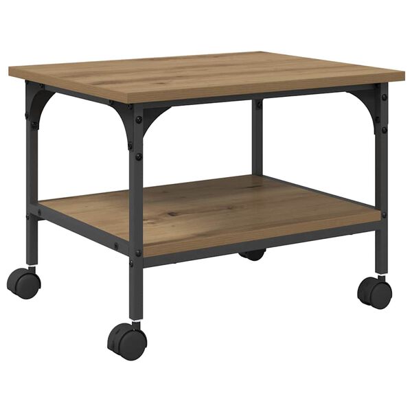 vidaXL Soporte para Impresora Roble artesanal 50 x 40 x 38 cm