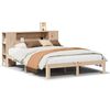 vidaXL Cama con estanter&iacute;a sin colch&oacute;n madera maciza de pino 140x190cm