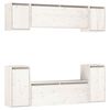 vidaXL Muebles para TV 6 piezas madera maciza de pino blanco