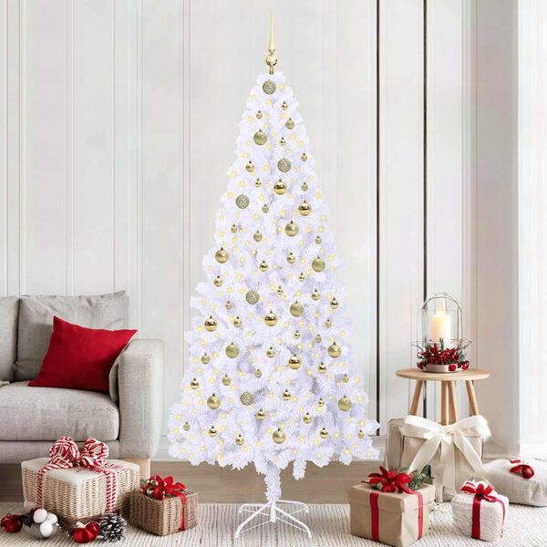 vidaXL &Aacute;rbol de Navidad artificial con 300 LED 210 cm PVC y Acero