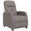 vidaXL Sill&oacute;n reclinable de tela gris taupe