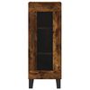 vidaXL Aparador de madera contrachapada roble ahumado 34,5x34x180 cm