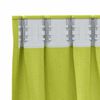 vidaXL Cortinas Opacas con Anillas 2 pcs Verde 175 x 140 cm Poli&eacute;ster