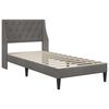 vidaXL Estructura de cama Gris oscuro 90 x 190 cm Terciopelo